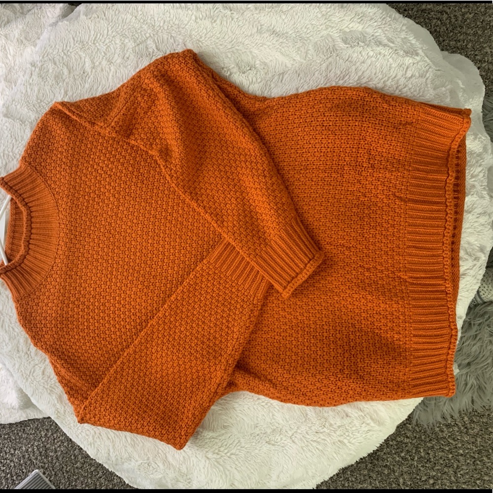 Orange Sweater Dress